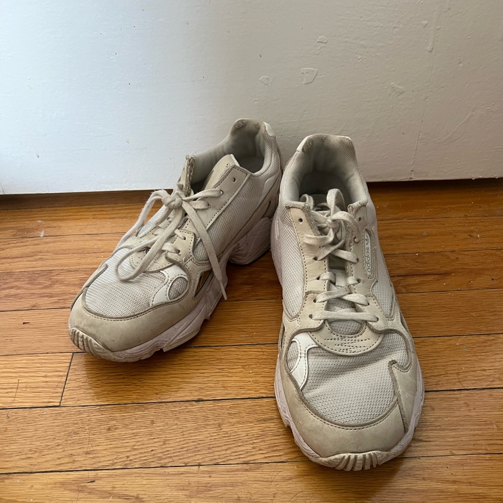 Adidas Falcon Shoes cloud white / cloud white / crystal white size 9.5